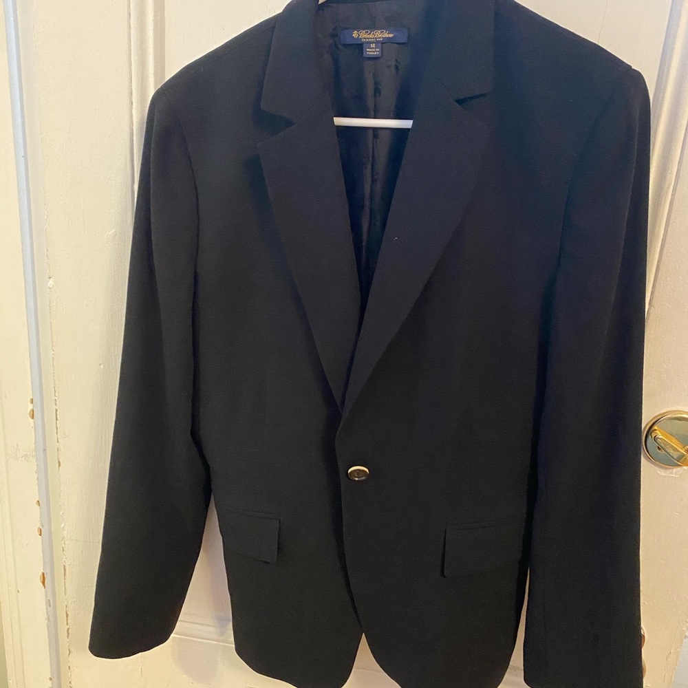 Black Wool Silk Brooks Brothers Suit